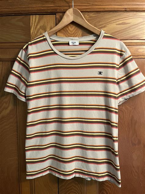 celine striped t shirt|Celine 2020 Striped T.